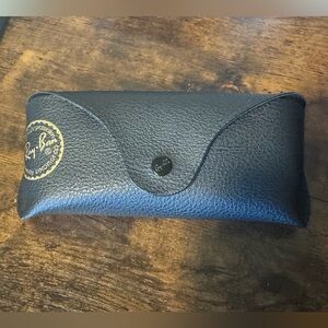 Ray-Ban Black Leather Sunglasses Case